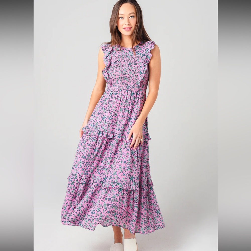 BANJANAN Iris Dress Floral Maxi Dress